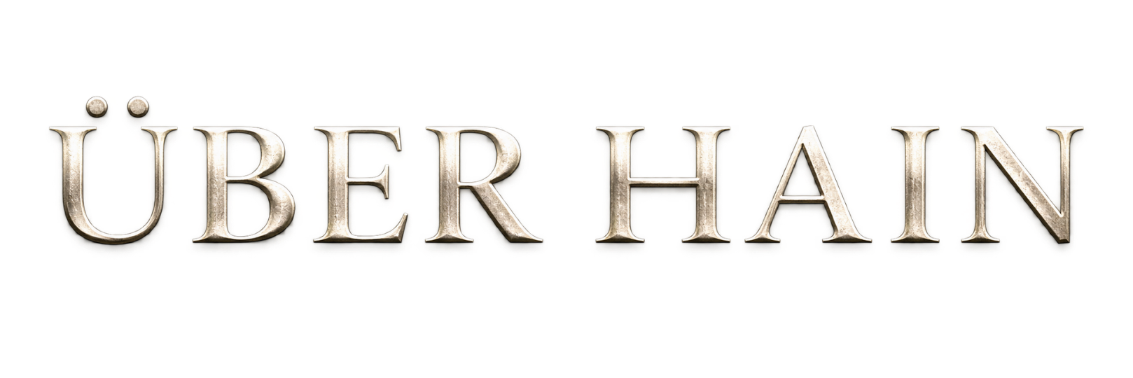 Über Hain Schriftzug